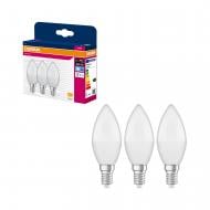 Лампа светодиодная Osram 3 шт./уп. 6,5 Вт C37 матовая E14 220 В 4000 К 4058075134157