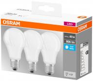 Лампа светодиодная Osram Classic 3 шт./уп. 8,5 Вт A60 E27 220 В 4000 К