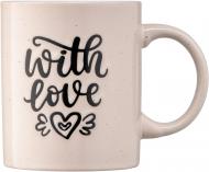 Чашка Ardesto With love 330 мл бежевая AR3470BG