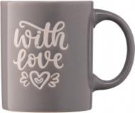 Чашка Ardesto With love 330 мл серая AR3470GR