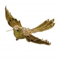 Украшение новогоднее YES! Fun Птичка темно-зеленая 21 см