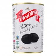 Маслини Diva Oliva чорні без кісточки 425 мл (390 г) XXL, ж/б
