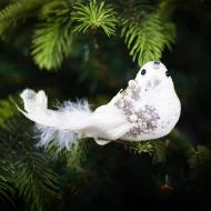 Украшение новогоднее YES! Fun Птичка белая 17 см Украшение новогоднее YES! Fun Птичка белая 17 см