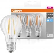 Лампа светодиодная Osram FIL 3 шт./уп. A60 7 Вт E27 4000 К 220 В прозрачная 4058075819535