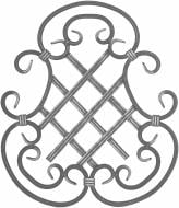 Розетка кованая 13.029.02 400х350х14х7 мм