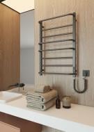 Рушникосушарка електрична Elna Каскад Люкс Т 8 (800*530) чорна з програматором температури