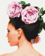 Картина за номерами Квіти у волоссі BS52592 40x50 см Brushme