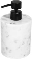 Дозатор для жидкого мыла Sensio Marble 9х9х10 см белый