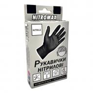 Рукавички NITROMAX 10 шт./уп. чорні з покриттям нітрил M (8) VG-025