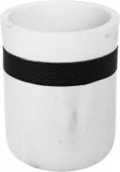 Стакан Sensio Marble 7.5x9.5 см черный с белым