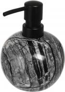 Дозатор для рідкого мила Sensio Travertine куля 9х9х10 см чорний
