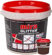 Затирка для плитки Mira Glitter calcite 1 кг коричневый