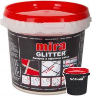 Затирка для плитки Mira Glitter lava 1 кг черный