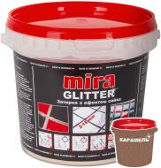 Затирка для плитки Mira Glitter copper 1 кг карамель