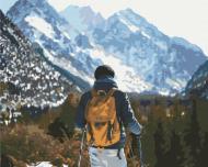 Картина по номерам Путешественник в горах BS52536 40x50 см Brushme