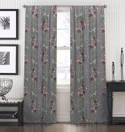 Штора Di&Di Прованс Цветы на сером фоне 170x175 Декор-ін