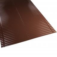 Лист MDM NT Ендовы с поперечным тиснением 2 м коричневый