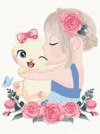 Картина по номерам Котенок в объятиях KBS7122 30x40 см Brushme Картина по номерам Котенок в объятиях KBS7122 30x40 см Brushme