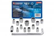 Набор головок коротких 15 пр. в ложементе F-4159 Forsage 15 шт. F-4159