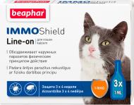 Капли Beaphar Immo Shield Line-on for Cats антипаразитные для котов и котят (13581)