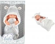 Кукла QISEN с одеялом 15'/38 см серый OTM0043372