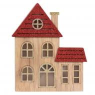 Украшение новогоднее YES! Fun Праздничный домик светодиодная (LED) 6 ламп 18 см