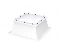 Зенітний ліхтар Velux Комплект 100x100 см глуxий CFJ 100100 0010 + Купол 2-шаровий прозорий акриловий ISJ 100100 0102