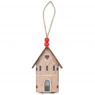 Украшение новогоднее YES! Fun Домик светодиодная (LED) 1 ламп 10 см