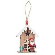 Украшение новогоднее YES! Fun Домик с Сантой светодиодная (LED) 1 ламп 11 см