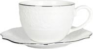 Чашка с блюдцами Fiora Jardin Platine 310 мл