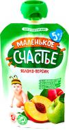Пюре Маленькое счастье Яблоко-персик 90 г 4813163001816 Пюре Маленькое счастье Яблоко-персик 90 г 4813163001816