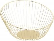 Корзинка для фруктов Flamberg Premium Aurum 25x14,5 см золотой