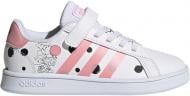 Кроссовки для девочек демисезонные Adidas GRAND COURT C FZ3241 р.31,5 белые