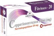 Фібриназа в/о кишковий розчин №30 (10х3) таблетки 20 мг