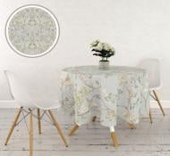 Скатертина Пташка d150 блакитний із салатовим La Nuit