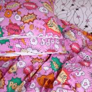 Наволочка бязь 17-0512 Bombs pink 60x60 см мульти MirSon