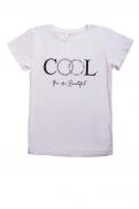 Футболка для девочки Luna Kids с принтом Cool р.134 белый