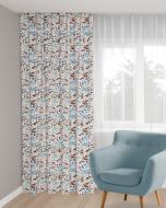 Штора Прованс цветы Голубые соцветия 270x250 мульти Декор-ін