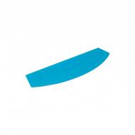 Полка стеклянная арка 750x бирюзовый