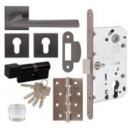 Комплект циліндровий RDA NOVELTY 85 мм чорний з петлями