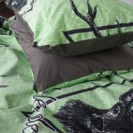 Наволочка бязь 17-0515 Noble deers lime 50x70 см мульті MirSon Наволочка бязь 17-0515 Noble deers lime 50x70 см мульті MirSon
