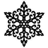 Подвеска MIS LT Снежинка Кристалл 12 см черный Подвеска MIS LT Снежинка Кристалл 12 см черный