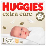 Подгузники Huggies Extra Care 1 2-5 кг 50 шт.