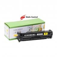 Картридж лазерный Static Control HP CLJ CB542A (125A) 1.4k yellow желтый