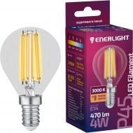 Лампа светодиодная Enerlight FILL P45 4 Вт E14 3000 К 220 В прозрачная P45E144FILWGL