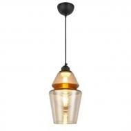 ВИТРИНА! Светильник подвесной HOROZ ELECTRIC Spark-2 1x60 Вт E27 янтарный/медь 021-016-0002-020