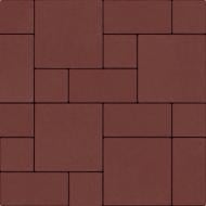 Тротуарна плитка Brukland Лайнстоун 40 мм Червоний