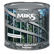 Ґрунт-емаль MIKS Color 3 в 1 молоткова чорна глянець 0,65 кг