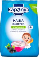 Каша безмолочна Карапуз від 5 місяців пшенична з ягодами, мінералами, вітамінами та пребіотиками 250 г