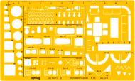 Лінійка Архітекторський трафарет 1:50 S0238711 Rotring Drawing